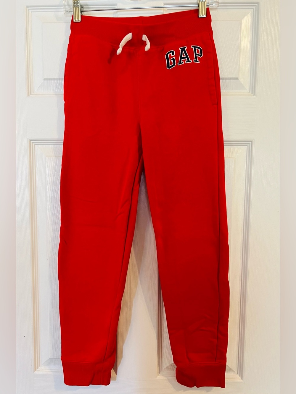 GAP Kids Bright Red Joggers with Drawstring